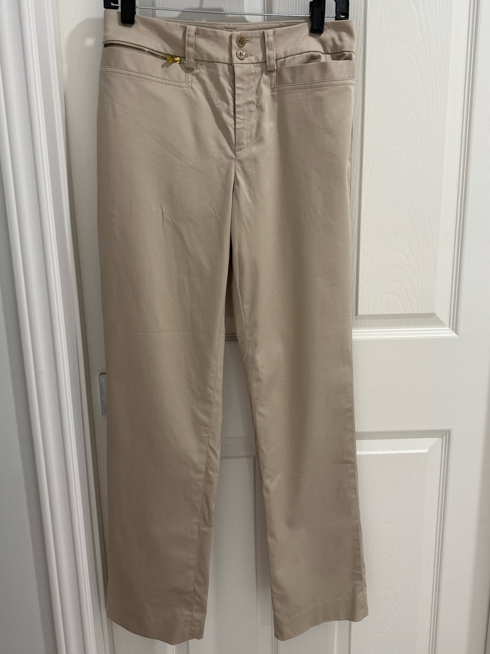 Vintage Lauren Ralph Lauren Cotton Straight-Leg Trouser Pants Size 4